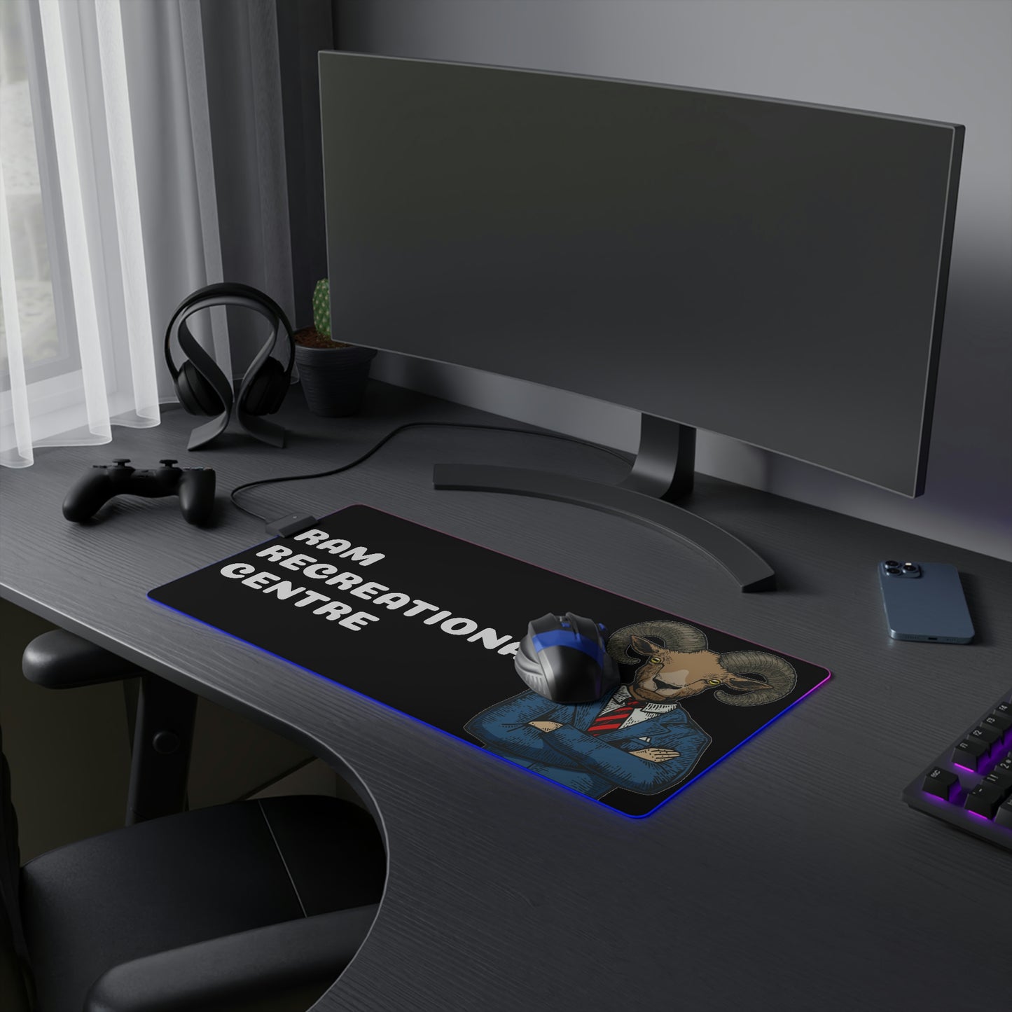 RAM REC CENTRE LED Gaming Mouse Pad