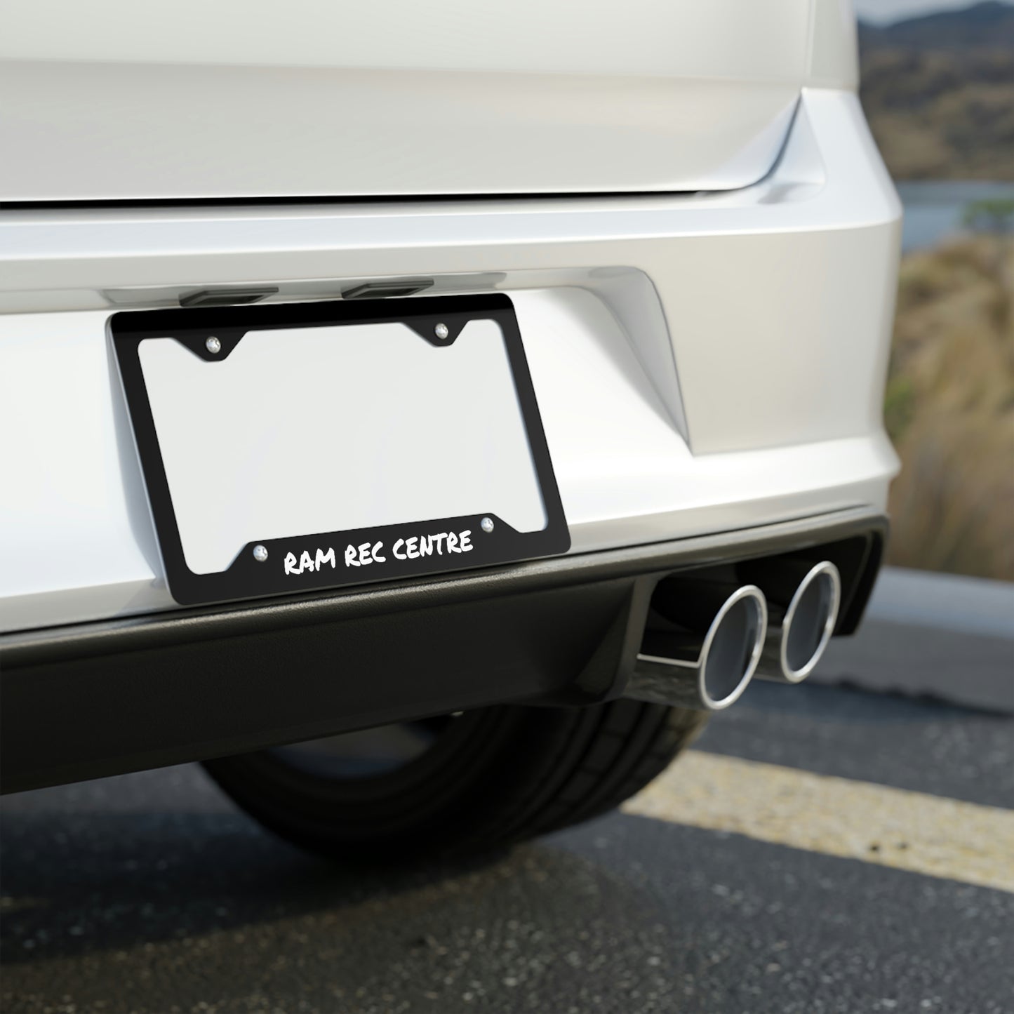 RAM REC CENTRE Metal License Plate Frame